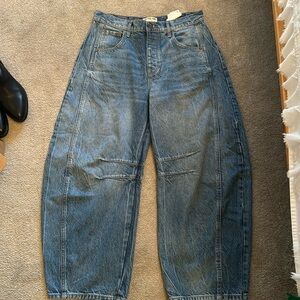 Free People Barrel Jeans